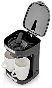 Nedis KACM140EBK - Kávovar pre dve šialky 450W/230V 0,25 l