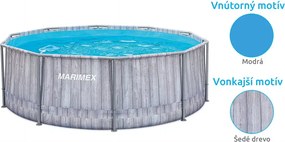 Marimex | Bazén Marimex Florida 3,05x0,91 m so zabudovaným skimmerom - ŠEDÉ DREVO | 10340316