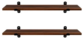 Súprava políc Murali 2 ks 60x20 cm hnedá