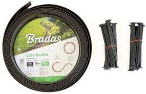 Bradas Neviditeľný obrubník 2v1 10 m x 50 mm, hnedá (vrátane klincov)