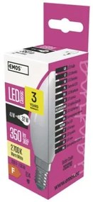 EMOS LED žiarovka Candle, E14, 4W, teplá biela