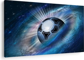 Obraz - Futbalová lopta vo vesmíre (90x60 cm)