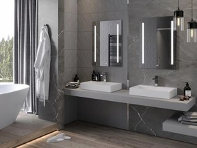 Obdĺžnikové zrkadlo MEXEN REMI 60x80 cm - s LED podsvietením a vyhrievaním, 9804-060-080-611-00