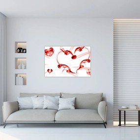 Obraz srdca z dymu (90x60 cm)
