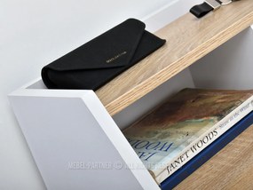 PC stolík Aspart (dub + biela). Vlastná spoľahlivá doprava až k Vám domov. 1109726