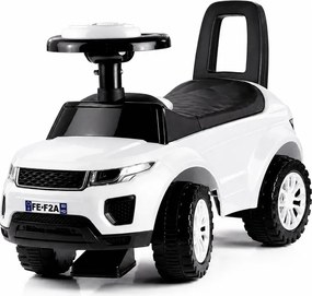 LEAN CARS Jazdítko pre batoľa 613W – zvuky + svetlá, biele