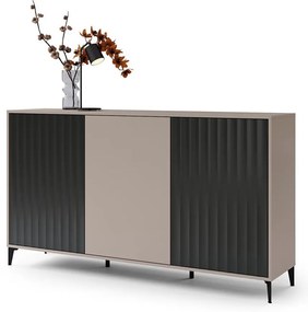 Komoda RONJA taupe/čierna