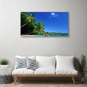 Obraz Canvas Palma stromy pláž krajina 125x50 cm