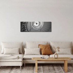 Obraz - Schodisko 2 (s hodinami) (90x30 cm)
