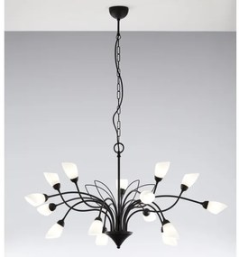 Jupiter 2057 - Luster na reťazi GLORIOSA 15xG9/14W/230V čierny