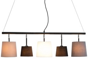 Závesné svietidlo Shadow 100 cm sivé