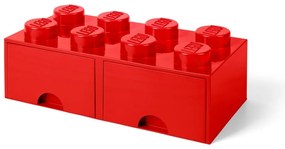 Červený úložný box s dvoma zásuvkami LEGO®