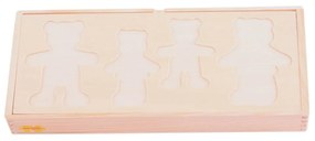 Bigjigs oblékací puzzle v krabičce Medvědí rodinka