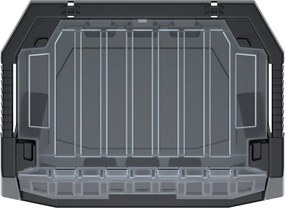Prosperplast Dielenský úložný box HEAVY DUTY, S VEKOM, čierny 40x29x28 M