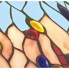 Stojaca lampa Tiffany VÁŽKA SKY 173*28