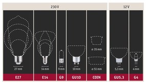 Paulmann sviečková LED E14 4W 2 700 K balenie 3 ks