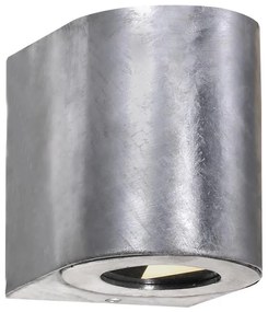 Nordlux - LED Vonkajšie nástenné svietidlo CANTO 2xLED/6W/230V IP44 strieborná