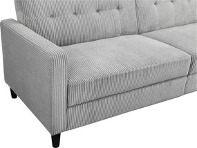 Svetlosivá menčestrová rozkladacia pohovka 82 cm Hartford – Støraa