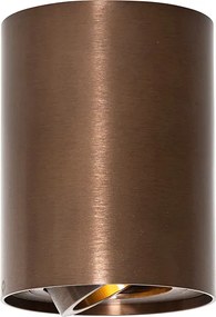 Inteligentný stropný reflektor tmavý bronz otočný a naklápací vrátane Wifi GU10 50mm - Rondoo Up