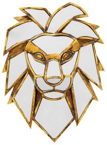 Lion Mirror nástenná dekorácia mosadzná 35 cm