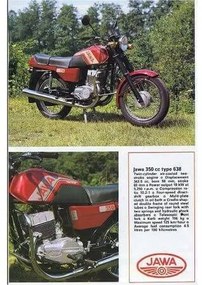 Ceduľa lepší Jawa CZ Typ 638 350cc