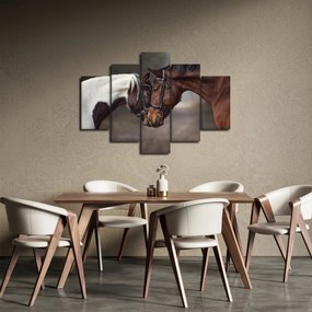 Obraz - Zamilované kone (150x105 cm)