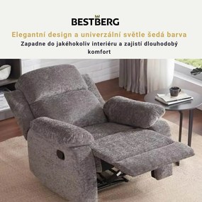 BestBerg BBMCH-1LG / polyuretán/polyester / svetlo sivá