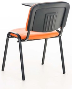 Stolička Ken s skladacím stolíkom koženka - oranžová