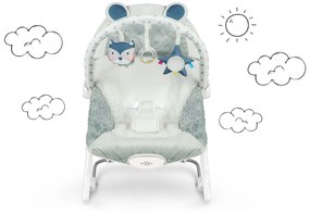 Hojdacie kreslo s vibráciami Ricokids - sivé