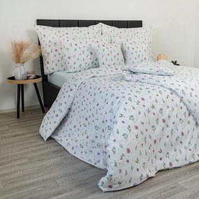 Kvalitex Krepové povlečení Letní louka , 140 x 220cm, 70 x 90 cm, 140 x 220 cm, 70 x 90 cm