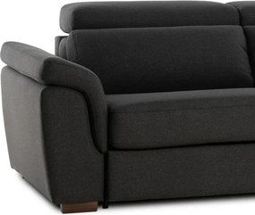 Pohovka FELYNE br. FIORELLO s rozkladom na každodenné spanie, 140, tm. šedá (jazz 22 graphite)