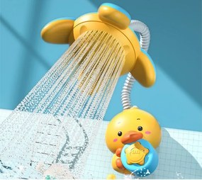 LEAN Toys Duck Duck Hračka do sprchy na batérie do kúpeľa