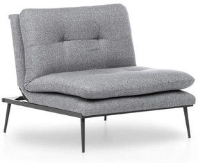 Rozkladacie kreslo Martin sivé