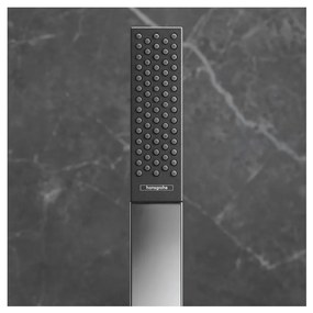 Hansgrohe Rainfinity, tyčová ručná sprcha 100 1jet, kartáčovaný čierny chróm, HAN-26866340