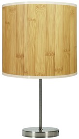 CLX Stolová lampa imitujúca drevo VALLADOLID, 1xE27, 60W, borovica
