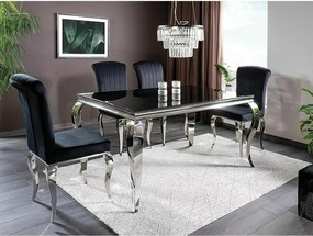 JEDÁLENSKÁ STOLIČKA LAURO ČIERNA + CHRÓM