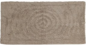 Kúpeľňová predložka Circle tmavobéžová, 45 x 75 cm