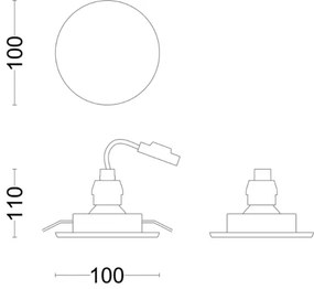 Philips - LED Kúpeľňové podhľadové svietidlo FRESCO LED/4,6W/230V IP23