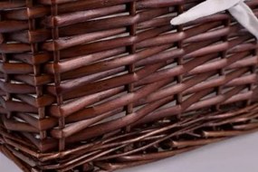 Prútený košík 30 x 20 x 15 cm - hnedý