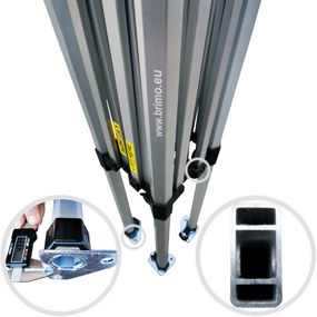 BRIMO Rozkladací altánok 3x6 m - s 3 stenami - Modrá 7