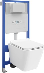 Mexen Fenix Slim, podomietkový modul a závesné WC Cube s pomaly padajúcim sedátkom, biela, 61030924000