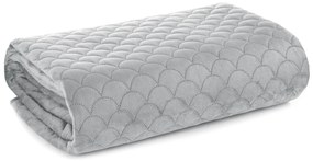 PREHOZ NA KRESLO ARIEL 70X160 CM STRIEBORNÝ