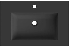 Mexen Otis, umývadlo na zapustenie 71 x 46,5 cm, čierna matná, 25187071