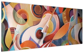 Obraz - Hudobný abstrakt (120x50 cm)