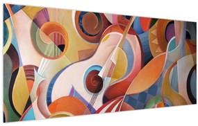 Obraz - Hudobný abstrakt (120x50 cm)
