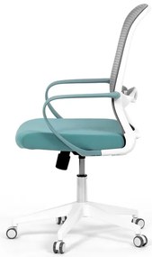 Autronic BONTEC Kancelárska stolička, hojdací mechanizmus, modrá látka, KA-S425 BLUE Farba: Červená