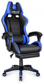 1039 Herná stolička čierno-modrá