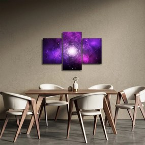 Obraz fialové abstrakcie (90x60 cm)