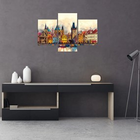 Obraz - Jeseň v maľovanom meste (90x60 cm)