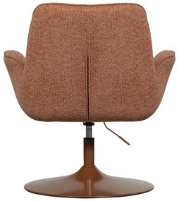 Oranžové kreslo s nastaviteľnou výškou sedadla Marten – WOOOD